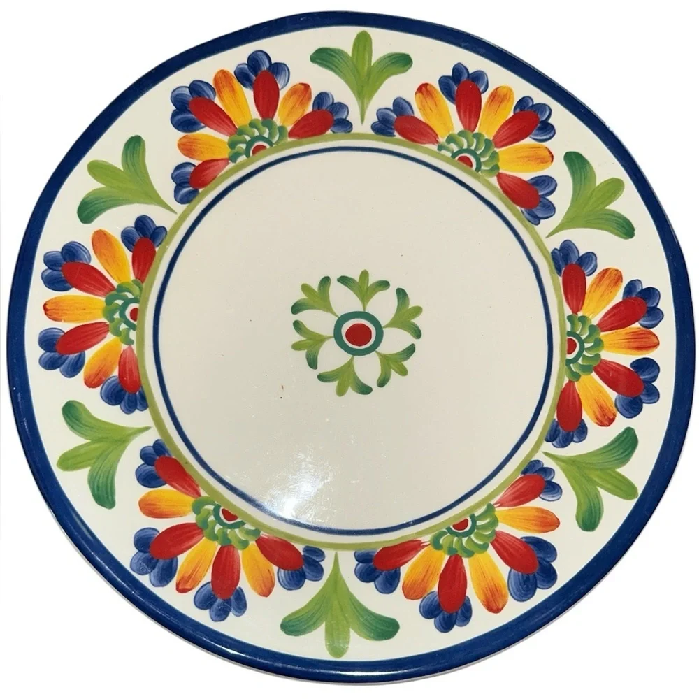⭐️ lot 2 Joyce Shelton Studio Palermo Dinner Plate Certified International 11.25